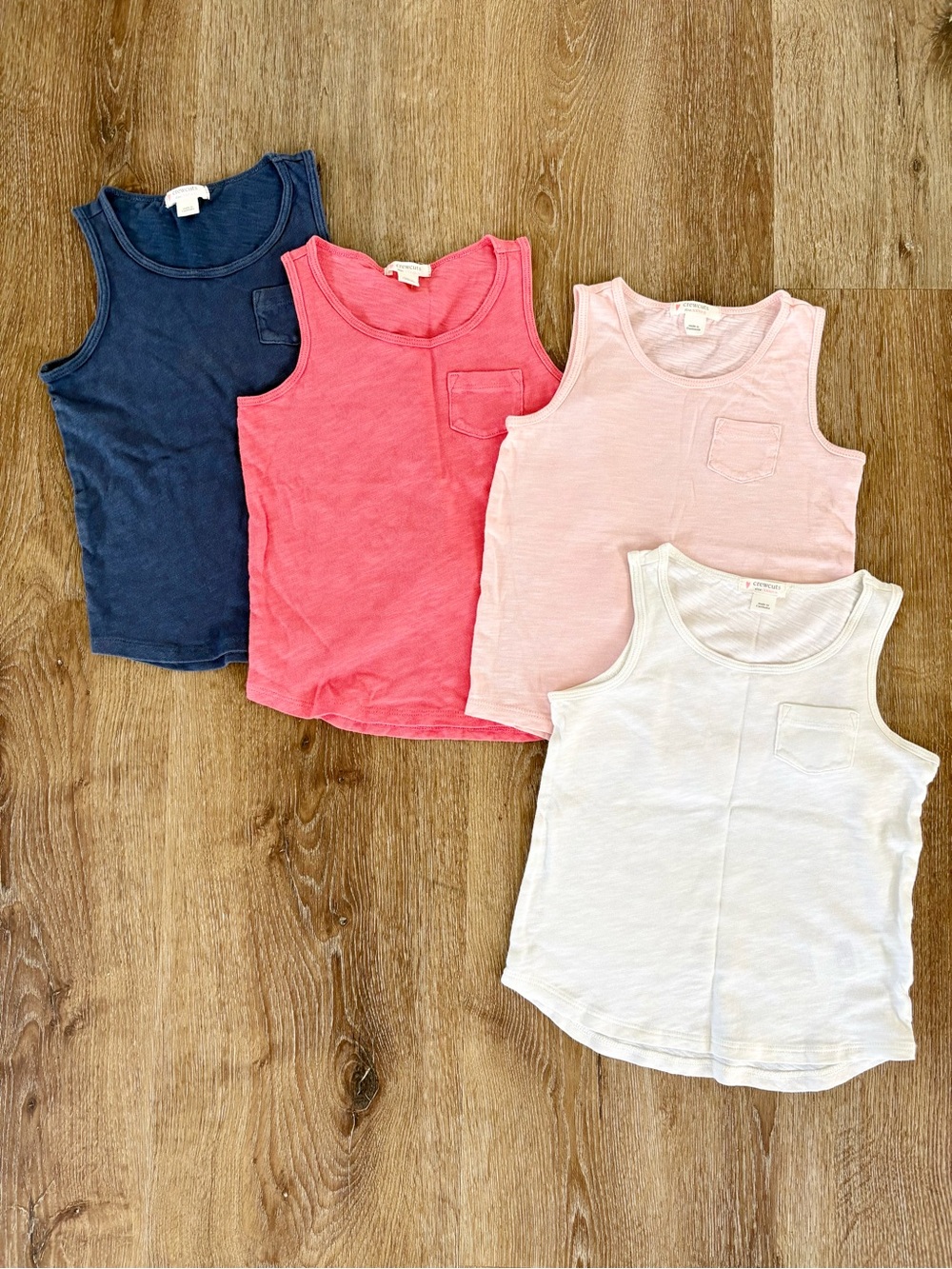 Crewcuts Girls' Muscle Tank Top Bundle of 4 Size: 2-3 years old